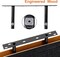 Floating Shelves for Wall, Wall Mounted Rustic Wood Shelves for Bathroom, Living Room, Bedroom and Kitchen, Wall Shelves for Storage,Books,Room Decor (Black, Set of 4, 15.8 Inch)